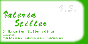 valeria stiller business card