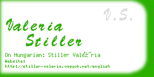 valeria stiller business card